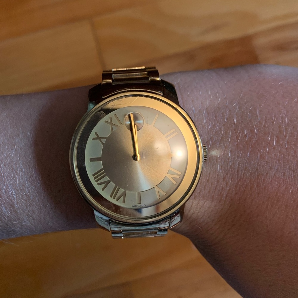 Gold Movado Bold watch